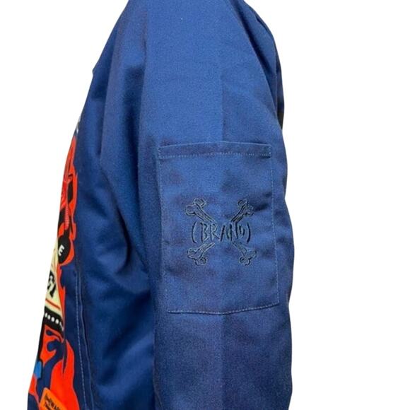 BRAND X Memphis Varsity Jacket XL | Raise Hell Break Rules Graphic Streetwear - Picture 7 of 9